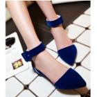 Pointed Ankle Strap Sandals