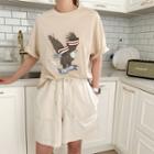 Usa Eagle Print T-shirt