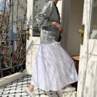 Mock Two-piece Long Dress