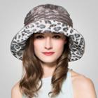 Leopard-print Silk Bucket Hat