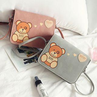 Bear-print Mini Shoulder Bag
