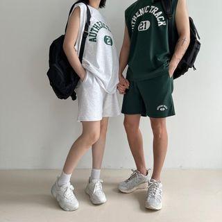Couple Varsity Letter Shorts