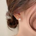 Faux Pearl Ear Stud 1 Pair - One Size