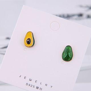 Glaze Avocado Earring 1 Pair - Gold - One Size