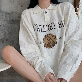 Embroidered Polo Shirt White - One Size