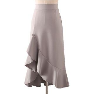 Asymmetrical Midi Mermaid Pencil Skirt