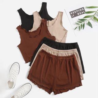 Set: Lettuce Edge Tank Top + Shorts
