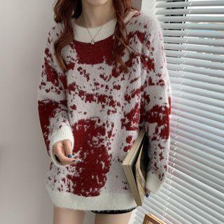 Splatter Print Sweater