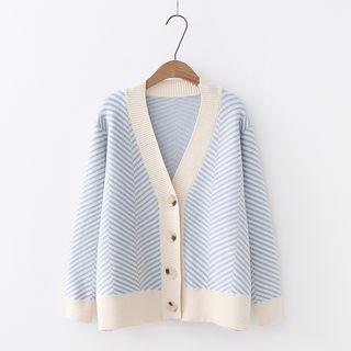 Chevron V-neck Cardigan
