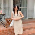 Cargo-pocket H-line Overall Dress