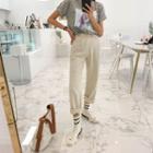 Straight-cut Wide-leg Cotton Pants