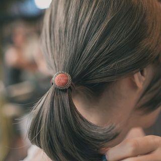 Retro Button Hair Tie