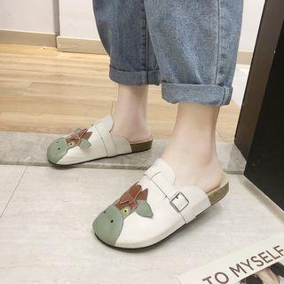 Cow Applique Mules