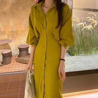 Midi Sheath Shirtdress