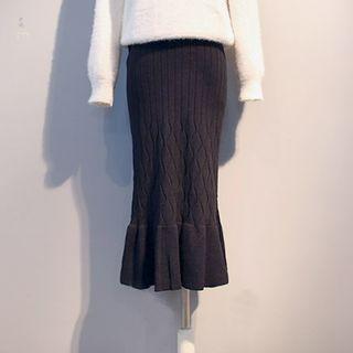 Mermaid Midi Knit Skirt