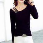 Strappy Long-sleeve T-shirt
