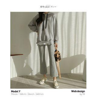 Set Of 2: Fleece-lined Boot-cut Pants