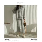 Set Of 2: Fleece-lined Boot-cut Pants