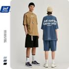 Unisex Patchwork Loose T-shirt / Shorts