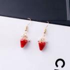 Asymmetric Strawberry Earring