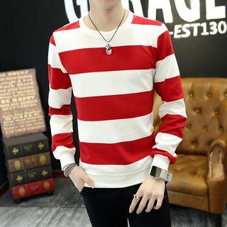 Long-sleeve Color-block Pullover