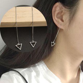 Triangle Threader Earring 1 Pair - As Shown In Figure - One Size