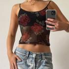 Floral Sheer Camisole Top