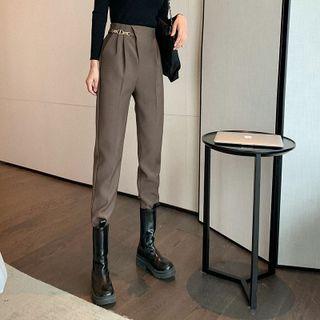 High Waist Woolen Dress Pants