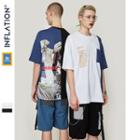 Couple Loose-fit Astronaut-print T-shirt