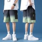 Gradient Wide-leg Cargo Shorts