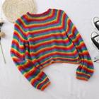 Striped Sweater Rainbow - One Size