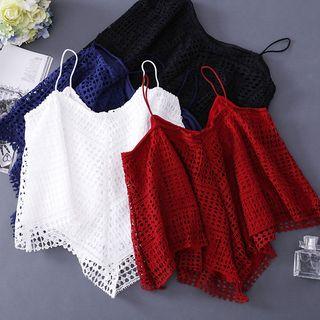 V-neck Eyelet Camisole Top