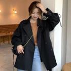 Double-breasted Tie-cuff Shirt Jacket
