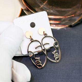 Face Earrings As Shown In Figure - One Size
