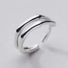 Bamboo Open Ring Silver - One Size