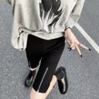 Zip Skinny Shorts