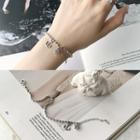 Anchor Bracelet S035 - 0.3cm Bead - Silver - One Size
