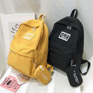 Mouse Print Nylon Backpack
