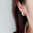 Flower Clip-on Earring 1 Pair - Clip On Earrings - Gold - One Size