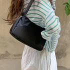 Rectangular Fabric Armpit Bag Black - One Size