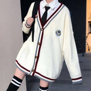 Oversized Cardigan / Shirt With Tie