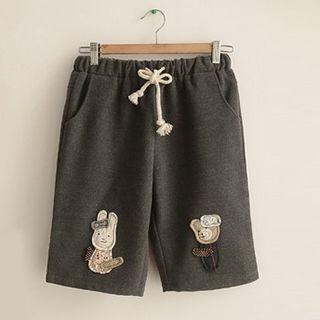 Animal Appliqu  Sweat Shorts