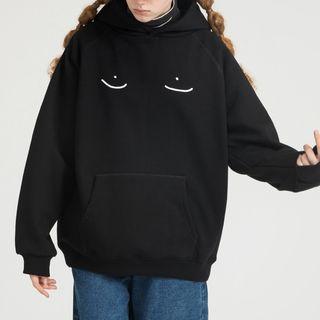 Funny Print Long-sleeve Hoodie