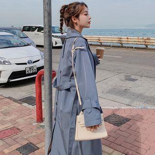Button-back Trench Coat