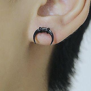 Stainless Steel Horn Earring