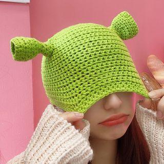 Monster Ear Beanie Green - One Size