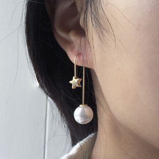 Star Beaded Hook Earrings