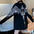 Rhinestone Embellished Sweatshirt