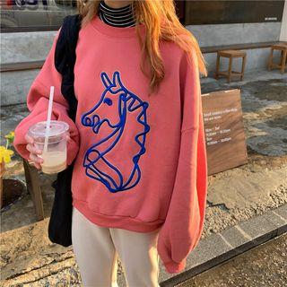 Unicorn Embroidered Sweatshirt