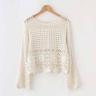 Crochet Long Sleeve Top